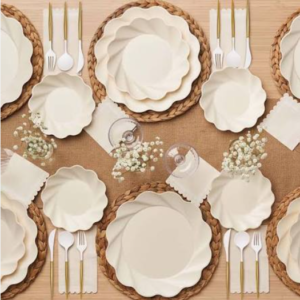 White And Round Shape Plate